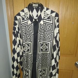 1980's Gianni Versace Silk Button Up